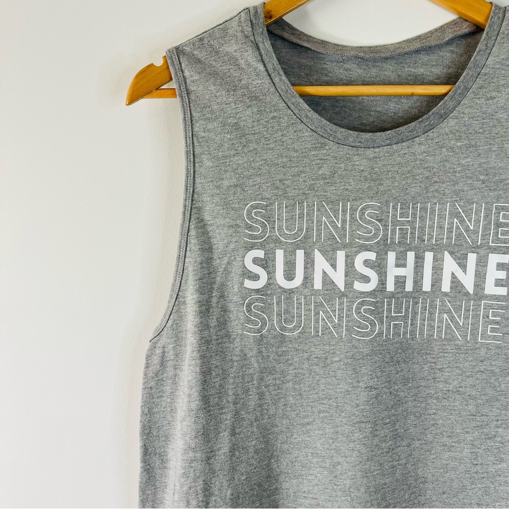 Women’s Bella Canvas Sunshine Sunshine Sunshine Graphic Muscle Tank Size L